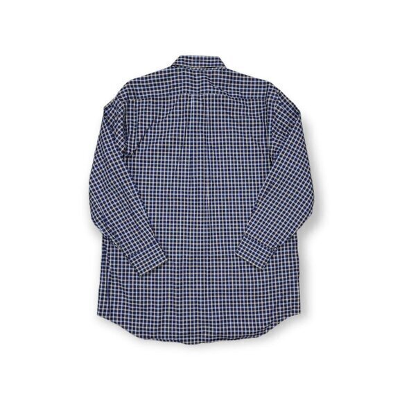 Luciano Barbera Plaid Button Up Long Sleeve Shirt Mens XL - Picture 2 of 6